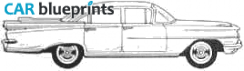 1958 Oldsmobile Eight Sedan blueprint