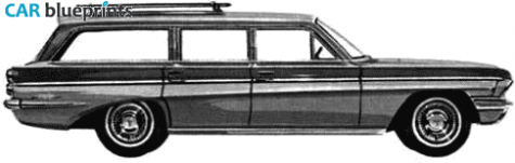 1962 Oldsmobile F85 Deluxe Station Wagon blueprint