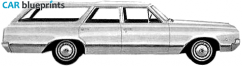 1965 Oldsmobile F85 Deluxe Station Wagon blueprint