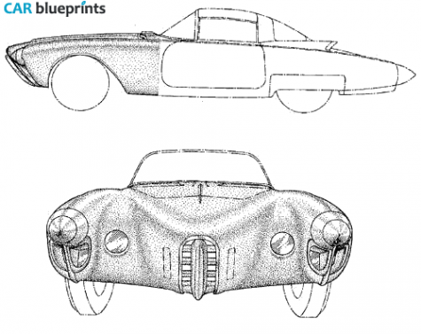 1956 Oldsmobile Golden Rocket Coupe blueprint