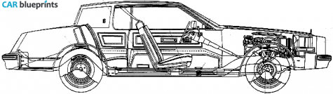 1980 Oldsmobile Tornado Coupe blueprint