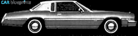 1977 Oldsmobile Toronado Brougham Coupe blueprint