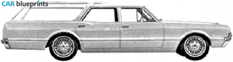 1966 Oldsmobile Vista Cruiser Wagon blueprint