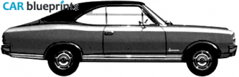 1968 Opel Commodore A Coupe blueprint