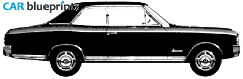 1968 Opel Commodore A 2-door Sedan blueprint