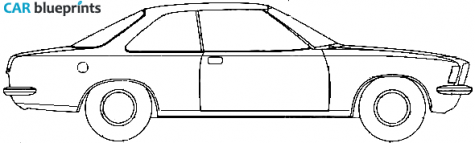 1973 Opel Commodore B Coupe blueprint