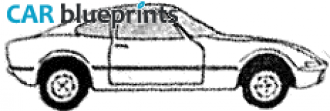 1969 Opel GT Coupe blueprint