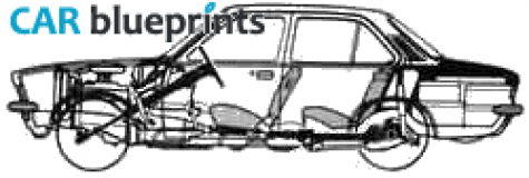 1974 Opel K 180 Sedan blueprint
