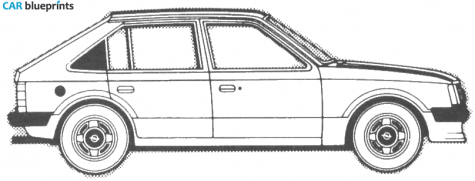 1979 Opel Kaddet 1.3S Hatchback blueprint