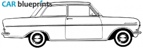 1962 Opel Kadett A Sedan blueprint