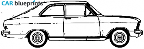 1970 Opel Kaddet Sedan blueprint