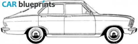 1967 Opel Olympia Fastback Sedan blueprint