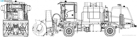 2007 Oshkosh H2718B Snow Blower Tractor blueprint