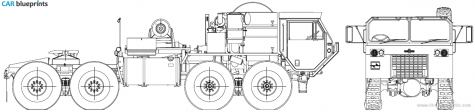 2006 Oshkosh HEMTT M978 A2 LET Truck blueprint