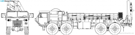 2006 Oshkosh HEMTT M985 A2 GMT Truck blueprint