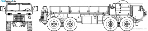 2006 Oshkosh HEMTT M997 A2 Truck blueprint