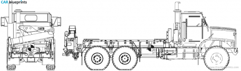 2006 Oshkosh HIMARS Mk 37 Truck blueprint