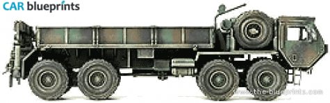 Oshkosh M977 Truck blueprint