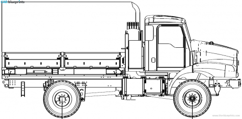 2006 Oshkosh MTT 4x4 Truck blueprint