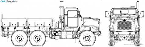 2006 Oshkosh MTVR Mk 23 Truck blueprint