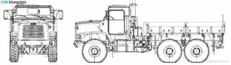 2006 Oshkosh MTVR Mk 23 Truck blueprint