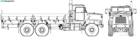 2006 Oshkosh MTVR Mk 27 Truck blueprint