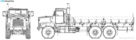 2006 Oshkosh MTVR Mk 27 Truck blueprint