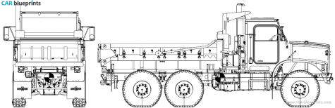 2006 Oshkosh MTVR Mk 29 Truck blueprint