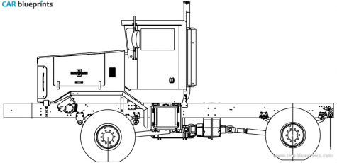 2006 Oshkosh P-series 4x4 Truck blueprint