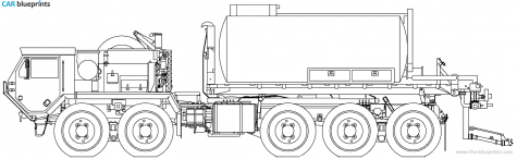 2006 Oshkosh PLS M4 Bituminous Truck blueprint