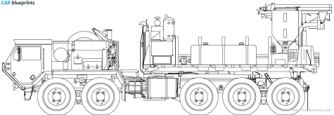 2006 Oshkosh PLS M5 Concrete Mixer Truck blueprint