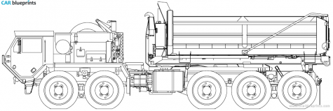 2006 Oshkosh PLS M6 Dump Truck blueprint