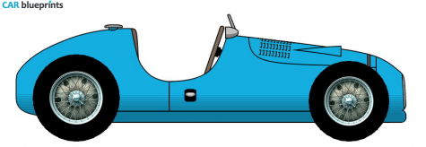 1950 Other Gordini Type 15 F1 GP OW blueprint