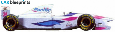 1994 Other Pacific PR01 Ilmor F1 GP OW blueprint