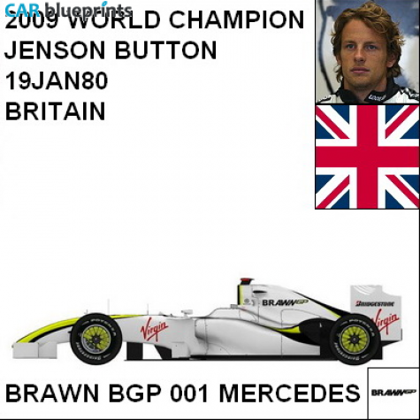 2009 Other Brawn BGP 001 Mercedes F1 OW blueprint