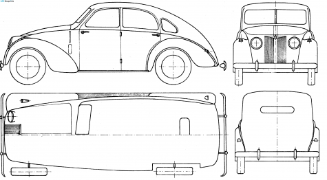 1937 Other Adler 2.5 Liter Wagon blueprint