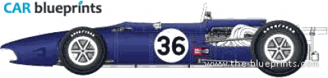 1967 Other Anglo-American Eagle T1G F1 GP OW blueprint