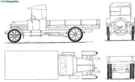 Other Berna C2 WWI Truck blueprint