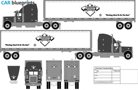 Other Brenway Transport Truck blueprint