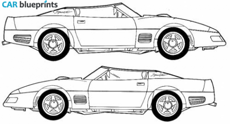 1991 Other Callaway C4 Twin Turbo Speedster Roadster blueprint