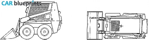 Other Case 1840 Uni-Loader Tractor blueprint