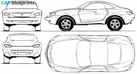 1999 Other Contender XG Coupe blueprint