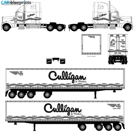 Other Culligan Water Truck blueprint