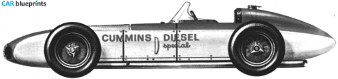 1951 Other Cummins Diesel Special Indy 500 OW blueprint