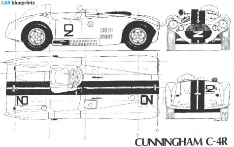 1980 Other Cunningham C4R 900 Coupe blueprint