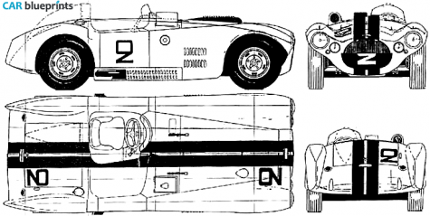 1952 Other Cunningham C4R OW blueprint