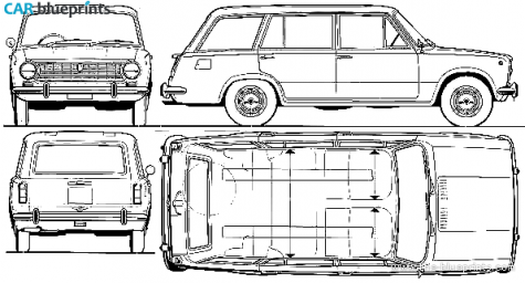 1989 Other Fairway 27 Silver Black Cab Wagon blueprint