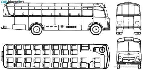 1960 Other FBW Alpenwagen IV U Bus blueprint