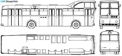 1959 Other FBW Hochlenkbus Stadt Linie Bus blueprint