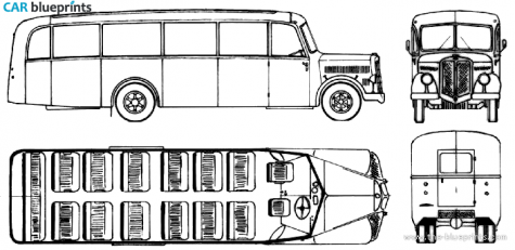 1949 Other FBW Uberland Linienbus LN40 Bus blueprint